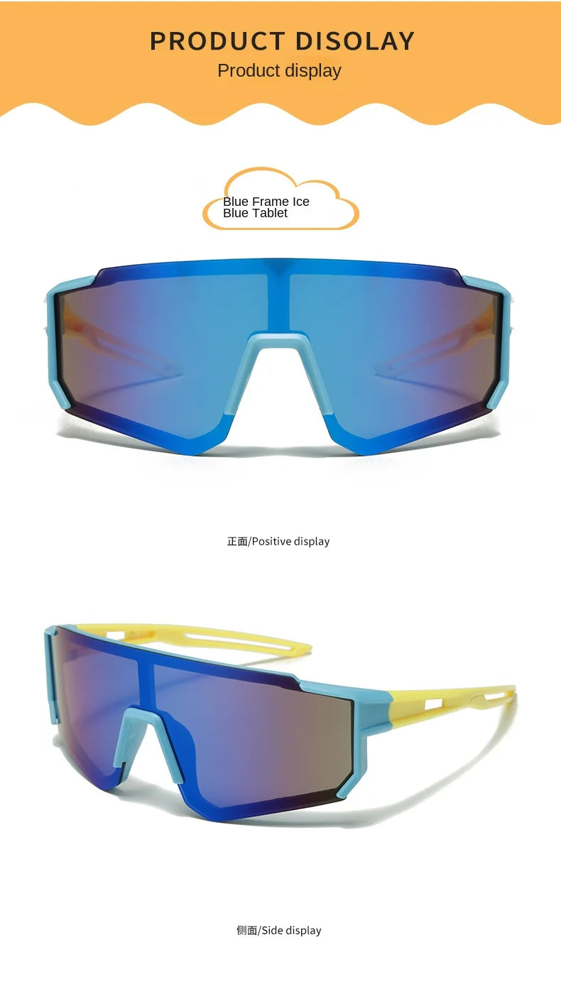 Fashion Colorful Cycling Sun Glasses Boy Girl Outdoor Sport Ride Protection Optical Glasses Climbing Skiing Children Goggles