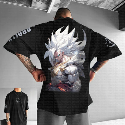 Son Goku Dragon Ball Anime 2025 Summer T-shirt Men Harajuku Oversized Retro Street Women Casual Loose Short-sleeved Unisex Tops