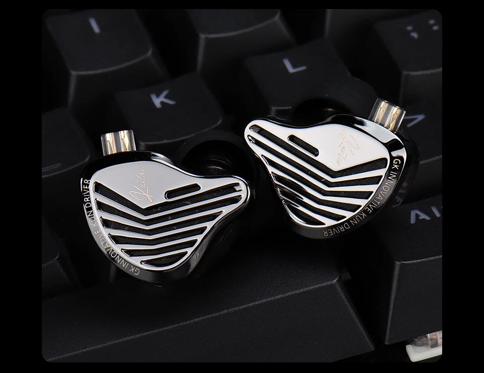 GK KUNTEN Earphones New Generation Dynamic Driver Unite Headests Hifi Music Earbuds DJ Headphones