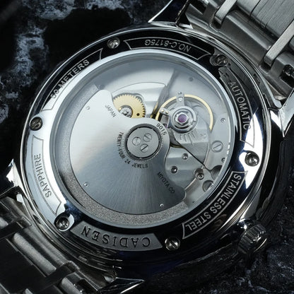 CADISEN Ultra-thin Mechanical Wriswatch Japan MIYOTA 9015 Top Brand Luxury Single-dome Sapphire Crystal  Automatic Watch Man