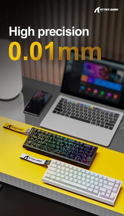ATTACK SHARK X68HE Magnetic Switch Gaming Keyboard 8KHz Rapid Trigger Mechanical Keyboard | FREEWOLF F68/F68 Pro Wired & Wireless Magnetic Gaming Keyboard