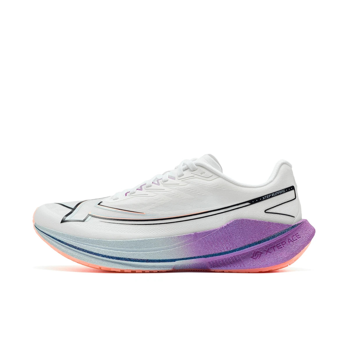 Xtep Shyft 1.0 Professional Running Shoes For Men 2025 Summer Marathon Shock Absorbing Carbon Plate Racing Shoes 875319110083