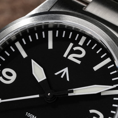 MILITADO ML18 Quartz PVD 316L Steel Sapphire VH31 Sweep Second Movement Sapphire BGW9 Lume 100M Waterproof Men Wristwatch