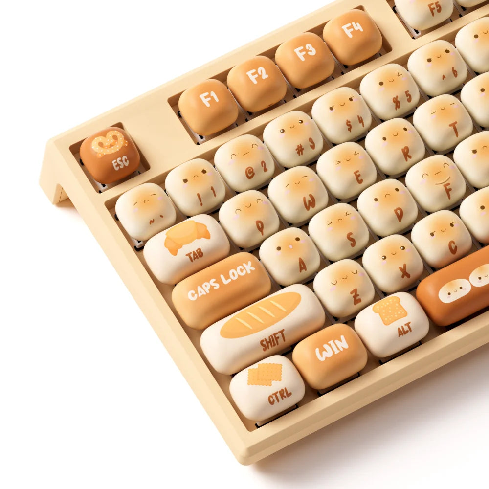 Akko MonsGeek MG108B Bun Wonderland Wireless Mechanical Keyboard MOG Profile RGB 108 Keys Full Size Hot Swap USB / 2.4G / BT 5.0