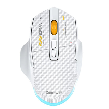 Ποντίκι gaming από ανθρακονήματα 12800DPI, 2.4G ασύρματο, Bluetooth και ενσύρματο, τριπλής λειτουργίας, αθόρυβο κουμπί, προγραμματισμός macro, 500mAh, 7 πλήκτρα