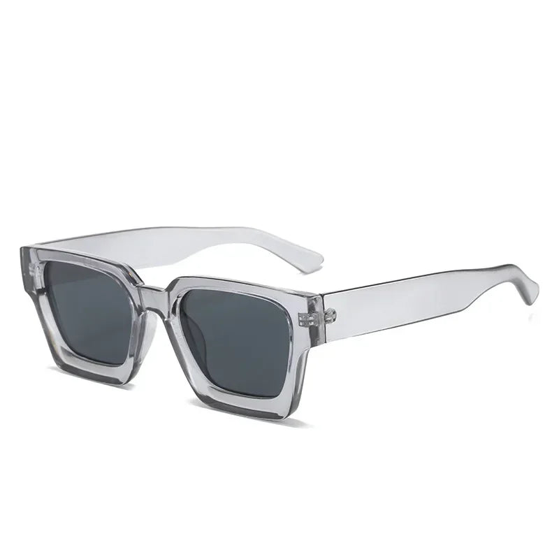 JNPCXI Fashion Square Women Luxury Sunglasses Retro Gradient Blue Designer Men Trending Sun Glasses Shades UV400