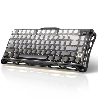 GravaStar Mercury K1 75% Wireless Mechanical Gaming Keyboard, Aluminum Alloy Exoskeleton Design, RGB Backlit，Hot-Swap Socket