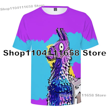 Banana Peely T-shirt Women's Tee Kids Fortnite T-Shirt 3D Printed Men's Battle Royale Game Summer Tops Birthday Gifts