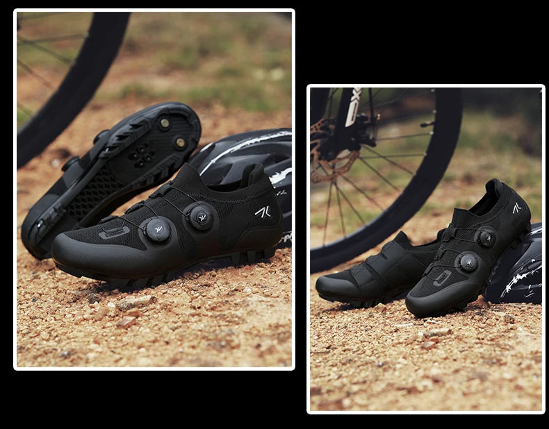 Men's MTB Cycling Shoes New Women's Pink Self-Locking Cleats Speed Road Bicycle Shoes Flat Trail Racing SPD Mountain Bike Sneakers