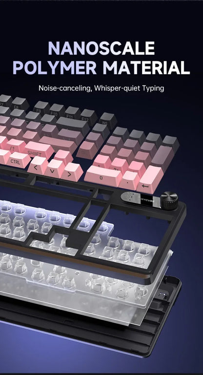 Wired Silent Keyboard Gaming Keyboard Magnetic Mechanical Wired for Pro Gaming Rapid Trigg 8000Hz 128K Rate
