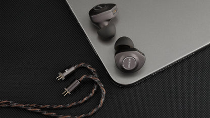 KEFINE Delci 10mm DLC+PU Diaphragm Dynamic Driver Hifi Wired IEM Earphones with CNC Metal & Detachable 0.78mm 2pin 3.5mm Cable