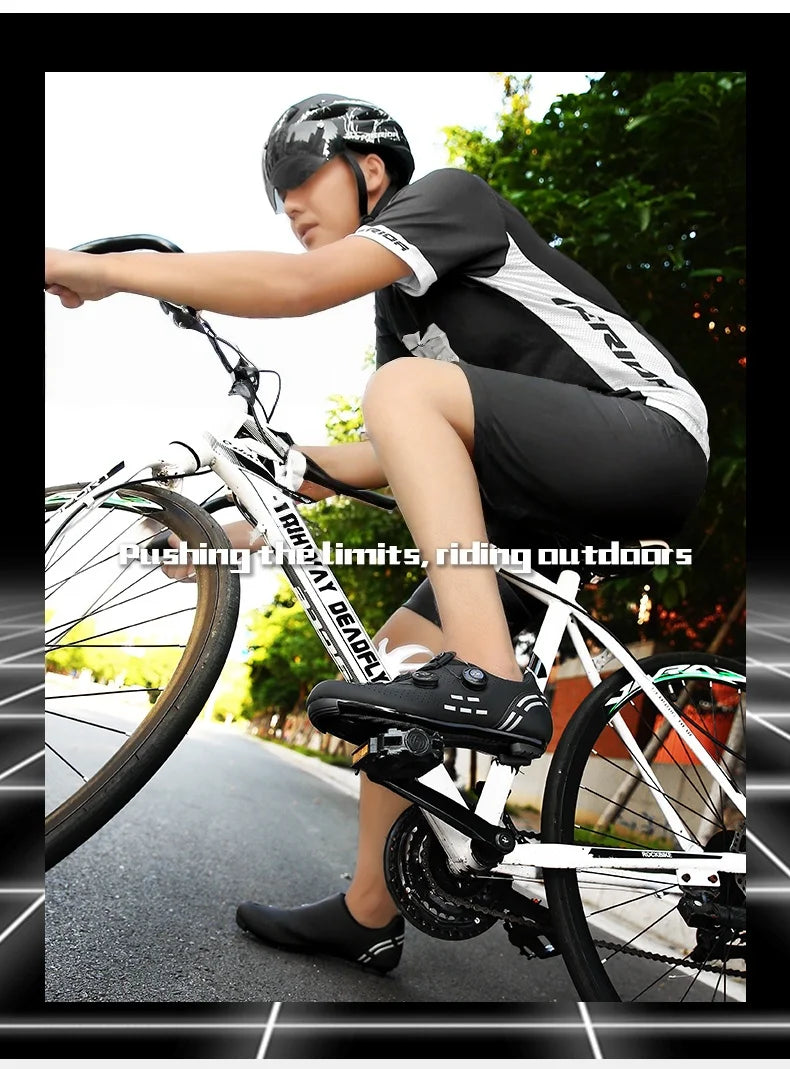 Pantofi de ciclism de înaltă calitate, SPD cu autoblocare pentru bărbați, pantofi sport de curse pentru bicicletă, pantofi de ciclism MTB de munte antiderapanți pentru femei, 36-47