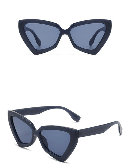 New Vintage Triangle Polygon Sunglasses Women Men Vintage Glasses Retro Cat Eye Sun Glasses Female Male Eyewear Eye Glasses