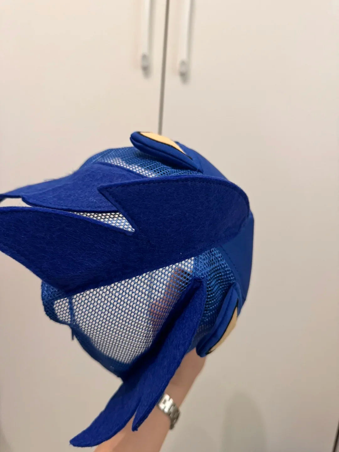 Hot-selling Anime Cartoon Hedgehog Shadow Hat Sonic Character Movable Doll Summer Mesh Hat Baseball Cap Children's Gift