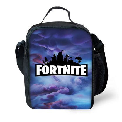 Child Insulated Large F-FortniteS Capacity Bag for Boy Hot Game Girl Student Outdoor Picnic Resuable Thermal Cooler Lunch Box