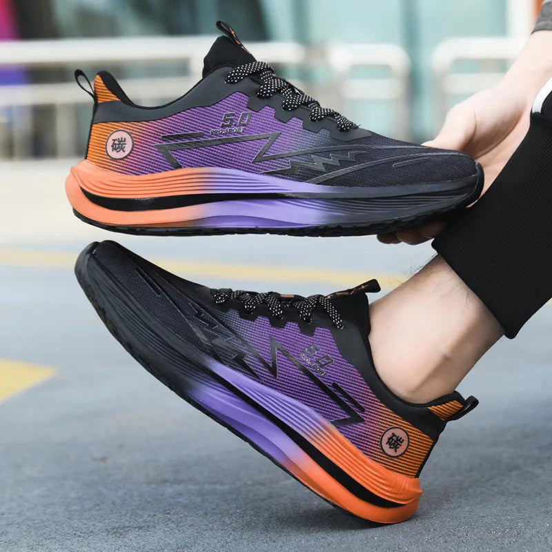 Unisex Lightweight Breathable Running Shoes Sporty Casual Low Top Flat Laced Footwear for Men And Women in Various Colors
