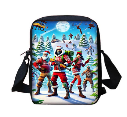 New Game FortniteS Child School Backpack With Shoulder Bag Pencil Bags School Bags for Boys Girls Best Gift