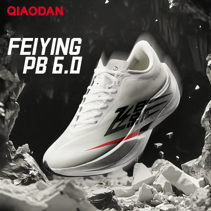 QIAODAN Feiying PB6.0 Men's 2026 Marathon Racing Sports Shoes New Suspended Full Palm Carbon Plate Running Sneakers QDB023261299