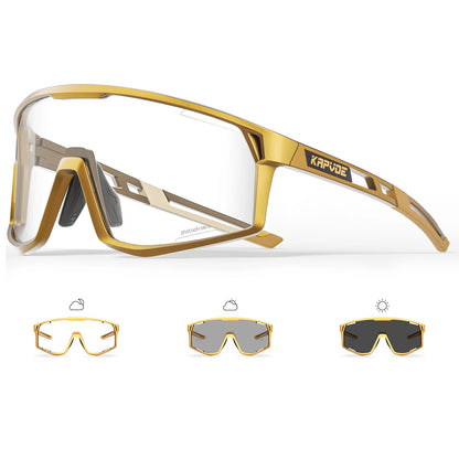 KAPVOE Men Women Road Bike UV400 Goggles Mountain Sports Eyewear Outdoor Photochromic Cycling Sunglasses Bicycle Cycling Glasses