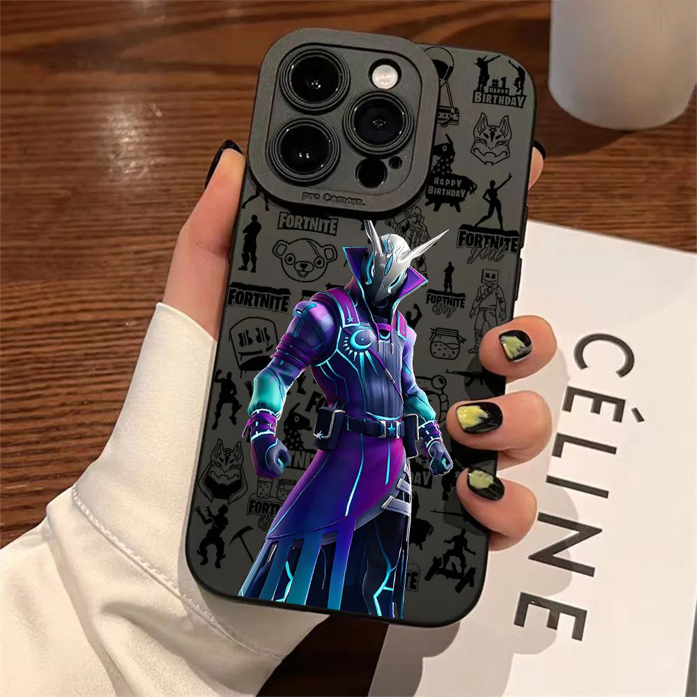 Hot Game F-Fortnites Phone Case for IPhone 17e 17 16e 16 15 14 13 12 11 Air Pro Max X XR XSMax 8 7 Plus Soft Silicone Back Cover