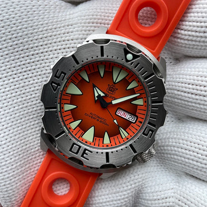 STEELDIVE SD1984 Monster Steel Strap Mechanical Watch NH36 Movt Sapphire Crystal 200M Waterproof Swiss Super Luminous Wristwatch