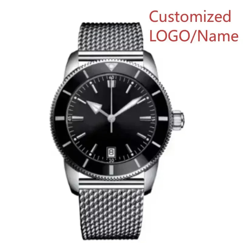 A11 Store Customized Watch Men's Automatic Mechanical Watch Superocean Black Blue Rubber Rose Gold Sport Watches Ceramic