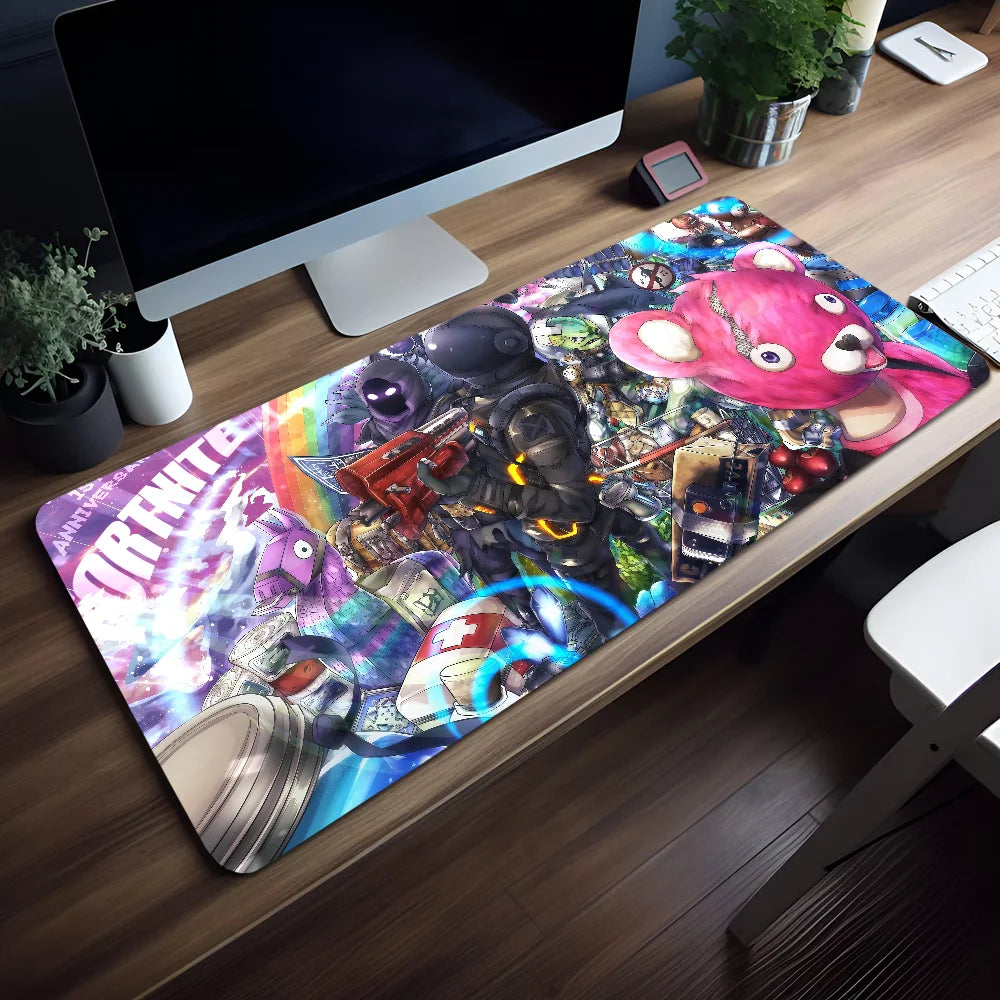 Rutschfestes Mauspad Game Lockedge Survival Büro Student Gaming Shooting, verdickt, groß, Schreibunterlage F-FORTNITE MousePad