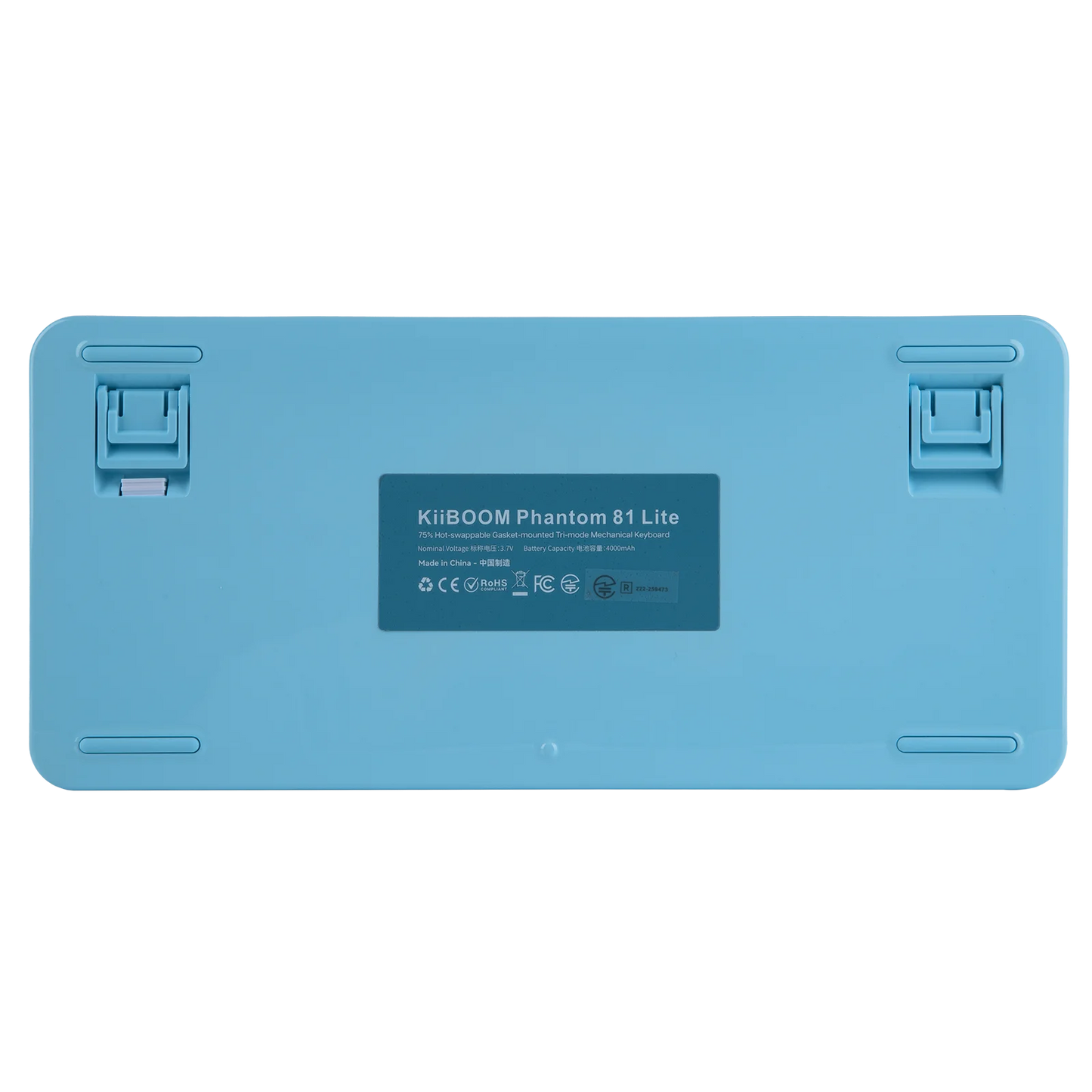 KiiBOOM Phantom81 Lite QMK/VIA 75% Hot-Swap Gasket Wired/BT/2.4GHz Wireless Mechanical Keyboard ABS Case+UV Tech RGB Backlights