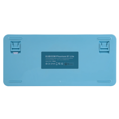 KiiBOOM Phantom81 Lite QMK/VIA 75% Hot-Swap Gasket Wired/BT/2.4GHz Wireless Mechanical Keyboard ABS Case+UV Tech RGB Backlights