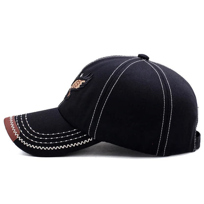 Unisex Baseball Cap 3D Eagle Embroidery Cap Men And Women Outdoor Sports Hats
