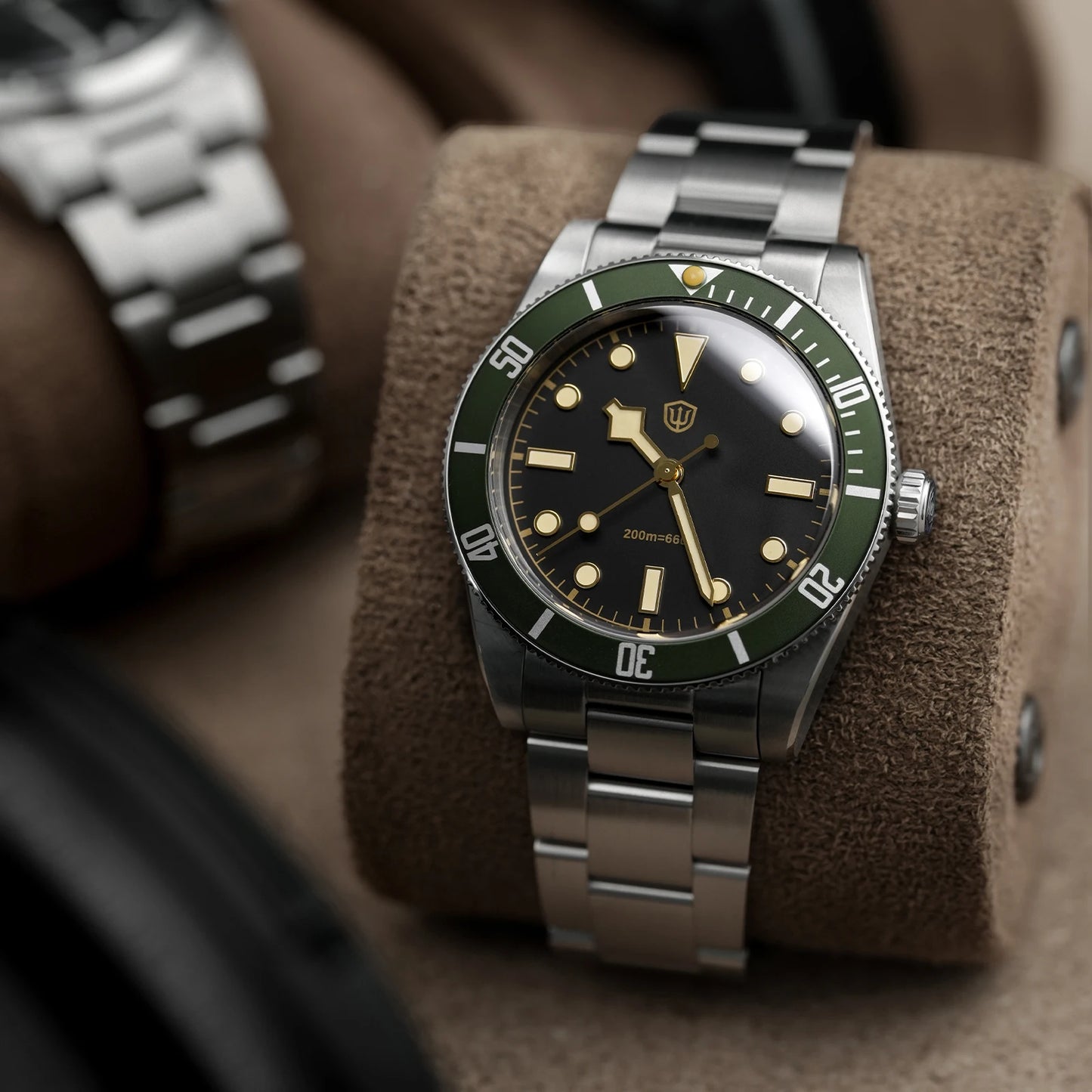Watchdives WD7922 BB54 Watch VH31 Sweep Second Movement Sapphire Crystal 20bar Waterproof C3 Luminous 37mm Vintage Watches
