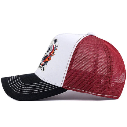 New Style Unisex Cool Panda Embroidered Baseball Cap Chic Trucker Hats For Men Women Breathable Streetwear Summer Outdoor Hat