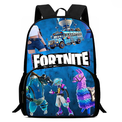 Popular Game Fortnite Kids Backpacks for Boys and Girls, Student Birthday Gift, Child School Bags with Large Capacity, Durable Camping Rucksack