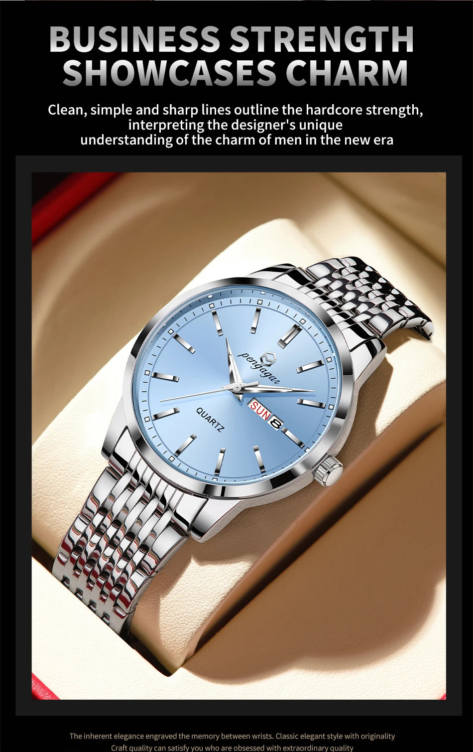 2025 New Top Brand Luxury Man Wristwatch Waterproof Luminous Date Men Watches Stainless Steel Quartz 43mm Men's Watch Male reloj