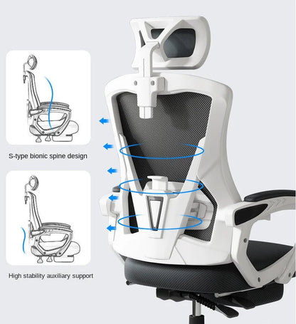 Ergonomic Gaming Chair Reclining Office Chair with Adjustable Height, Computer Desk Chair for Home, Student Dorm, Office & Gaming Setup