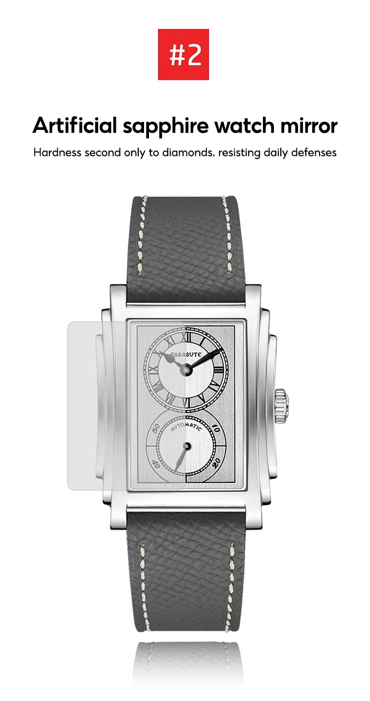 FARASUTE Luxury Fully Automatic Mechanical Men Watch Seagull Sports Sapphire Stainless Steel Doctor Wristwatch reloj hombre ﻿