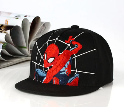 2026 HotAnime Cartoon Spiderman Hats for Kids Toddler  Baseball Cap Spring Snapback Hip Hop Adjustable Caps