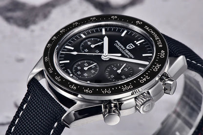 PAGANI DESIGN Moon sat – luksuzni kvarcni kronograf za muškarce, sportski stil, safirno staklo s antirefleksivnim premazom, luminescentni prikaz