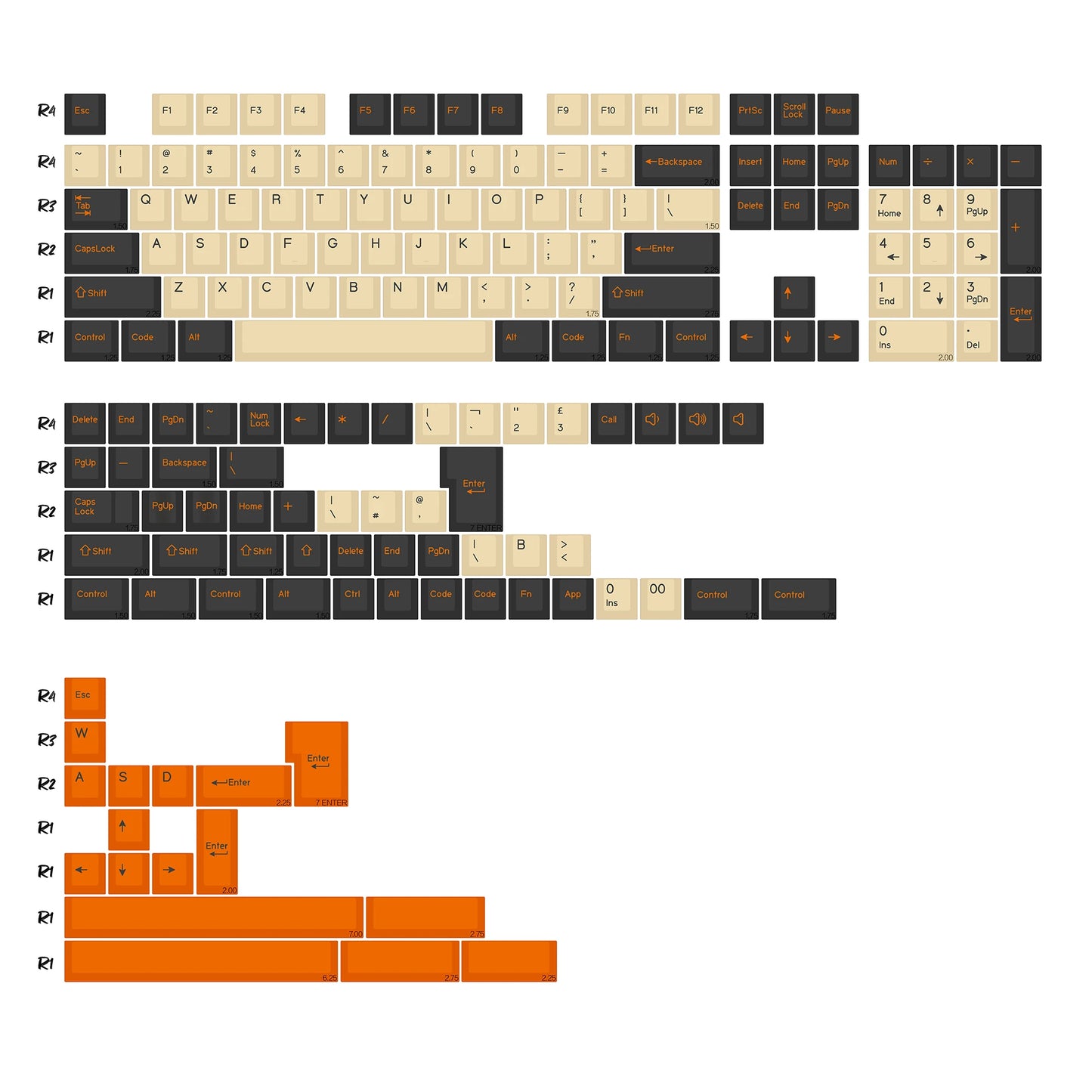 KBDiy 174 Keys Retro GMK GMK Hammerhead Dark PBT Keycap Double Shot Cherry Profile Key Caps For MX Switches Mechanical Keyboard