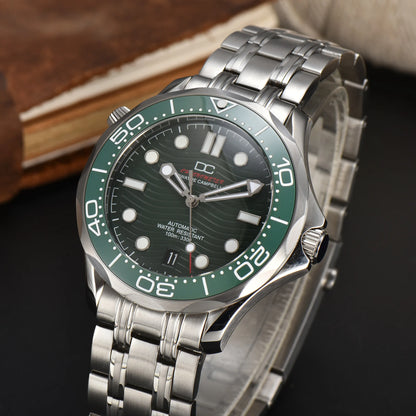 DWAYNE CAMPBELL Reloj mecánico automático de lujo para hombre NH35, bisel de cerámica, resistente al agua, reloj de pulsera clásico de negocios