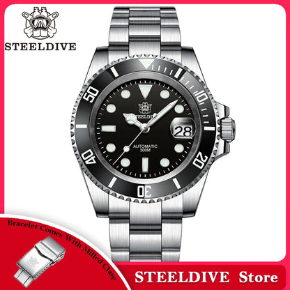 SD1953 Steeldive Brand 2022 Men Mechanical Wristwatch 41mm Stainless Steel Men Watch NH35 Sapphire Glass Men Watches