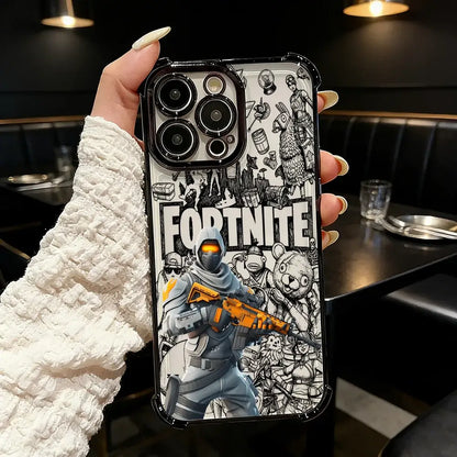 Popular Game FortniteS Plating Phone Case For Samsung A37 A57 A07 A36 A16 A35 A55 A25 A26 A05s A15 A54 A34 A24 A14 A05 A04 4G 5G