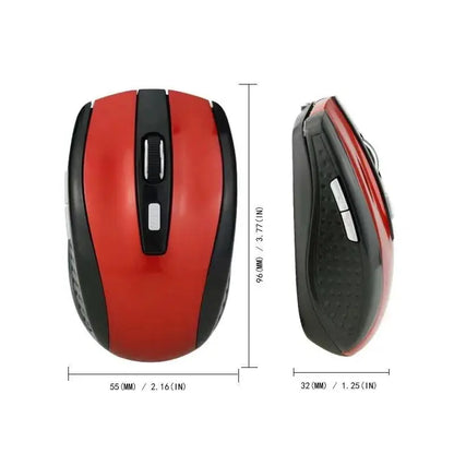 Wireless Silent Mouse 2.4G Portable Mobile Optical Office Mouse Adjustable 1600 DPI Levels for Notebook PC Laptops MacBook