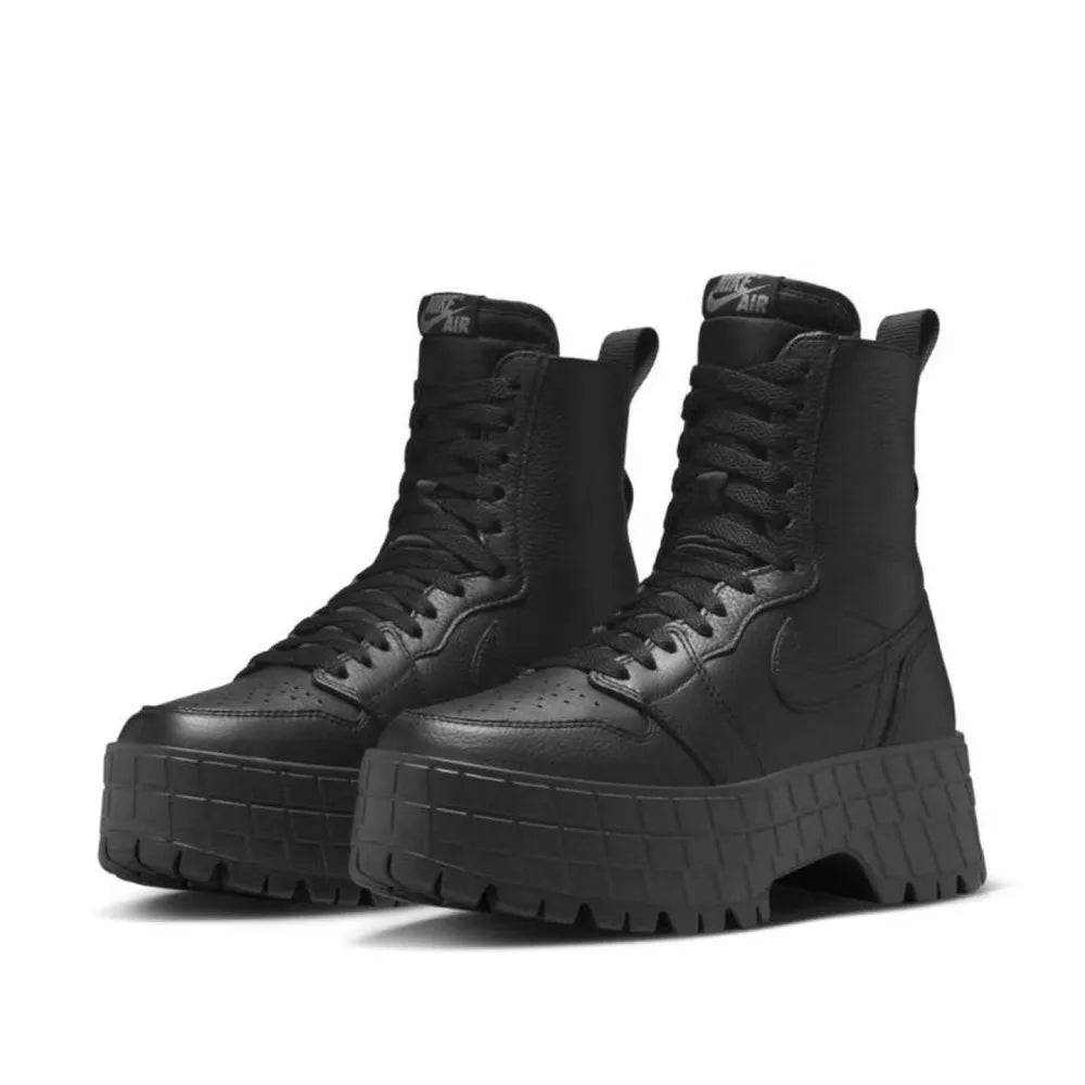 Nike Jordan Air Jordan 1 Brooklyn Simple, Soft, Non-Slip, Durable, Lightweight Round-Toe Ankle Boots for Women, Black FJ5737-001
