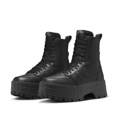 Nike Jordan Air Jordan 1 Brooklyn Simple, Soft, Non-Slip, Durable, Lightweight Round-Toe Ankle Boots for Women, Black FJ5737-001