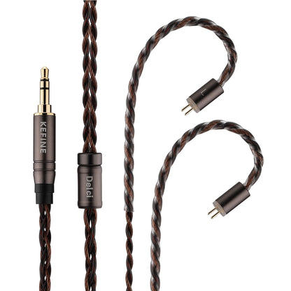 KEFINE Delci 10mm DLC+PU Diaphragm Dynamic Driver Hifi Wired IEM Earphones with CNC Metal & Detachable 0.78mm 2pin 3.5mm Cable