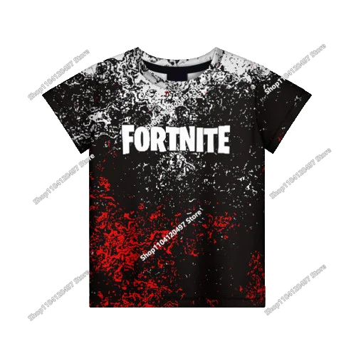 Tricou casual pentru copii Summer Fashion Fortnite Mascot, imprimeu 3D, unisex, pentru băieți și fete, îmbrăcăminte pentru copii, top T-shirt