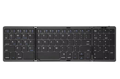 Foldable Wireless Bluetooth Keyboard Rechargeable Folding Keyboard For IPAD Mobile Tablet Notebook Office Mini Wireless keyboard