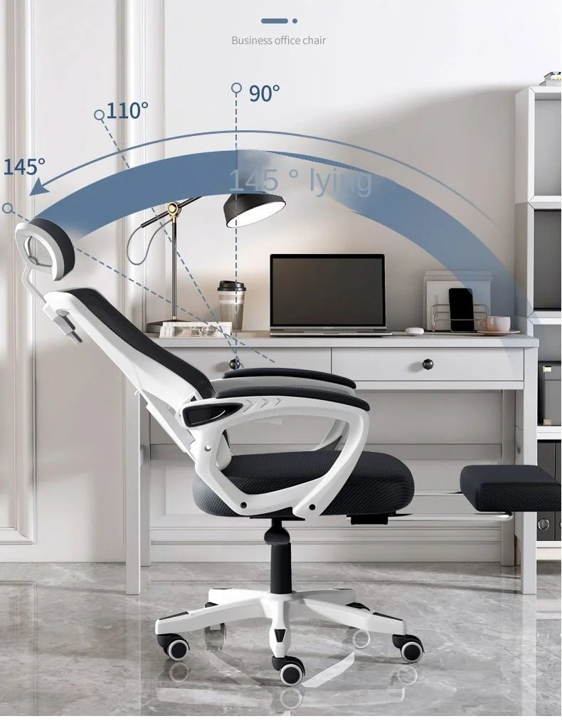 Ergonomic Gaming Chair Reclining Office Chair with Adjustable Height, Computer Desk Chair for Home, Student Dorm, Office & Gaming Setup