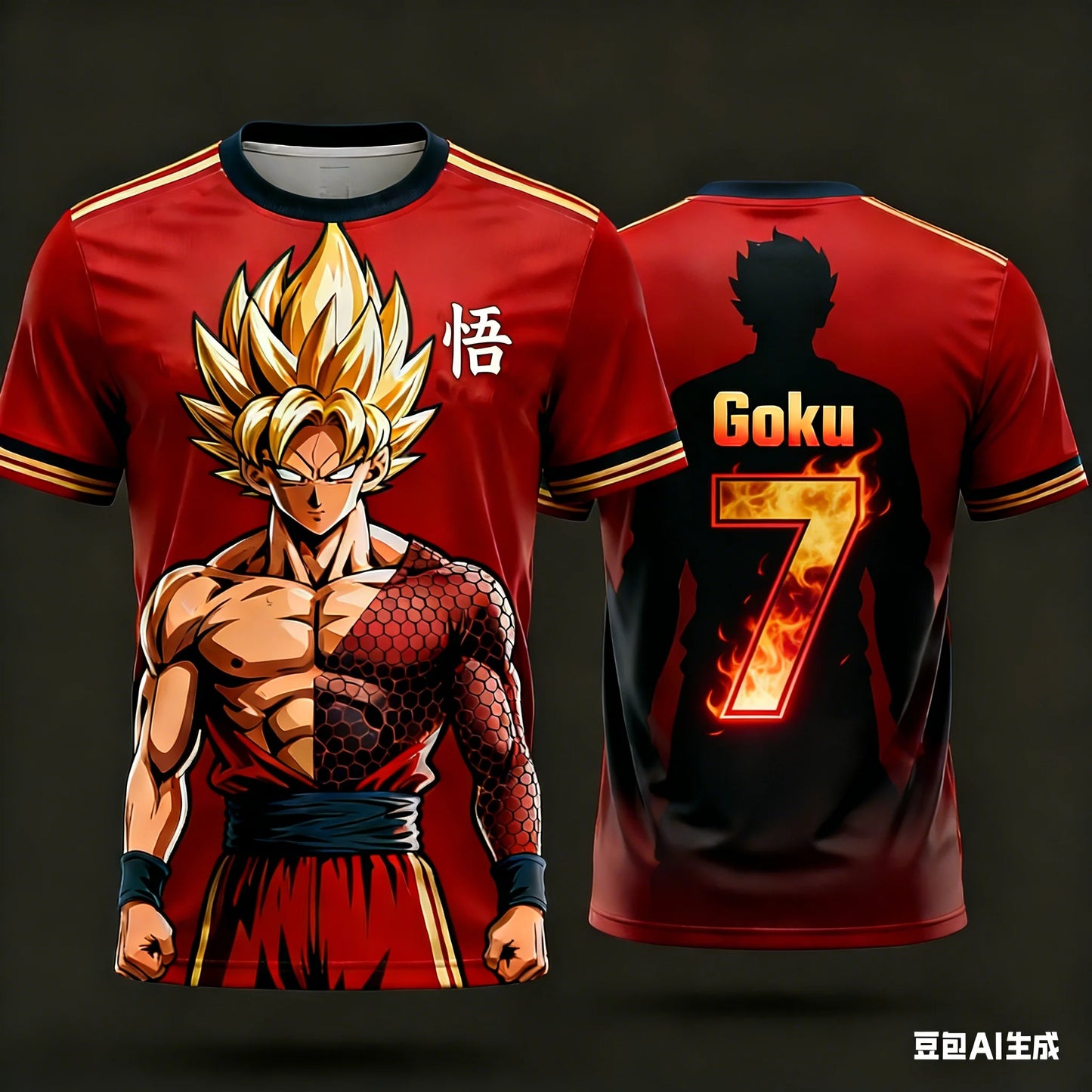 2026 Summer Dragon Ball Men's Casual T-shirt 3D Printed Short-sleevedFashion Loose Women and Kids Breathable Sports Top Shirt